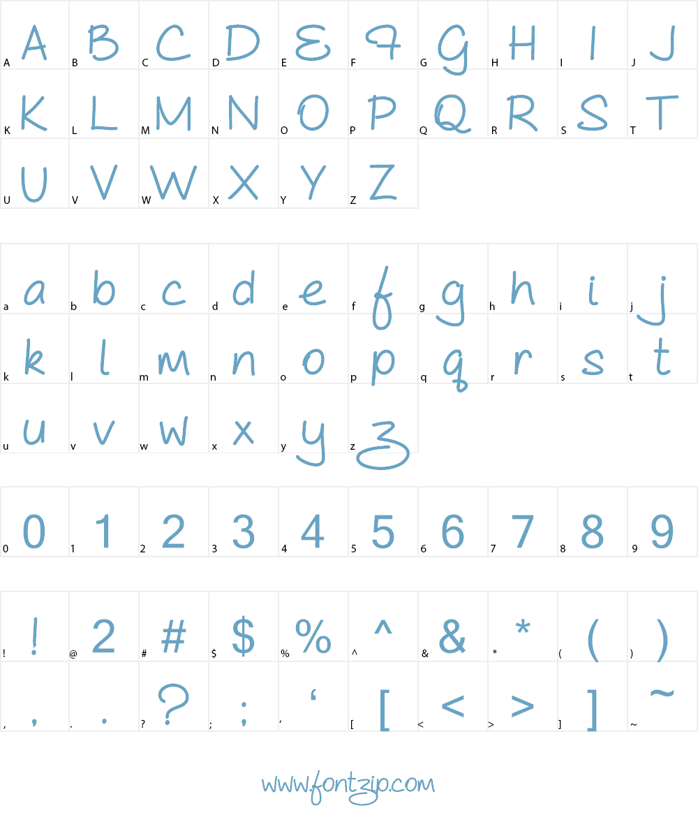 Bold As Cute As Font Character